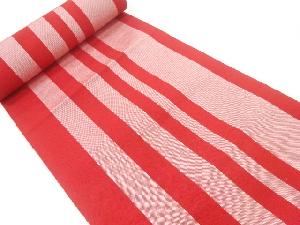 アンティーク　縞模様織出し八寸帯地反物